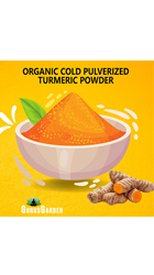 Organic cold pulverized turmeric powder